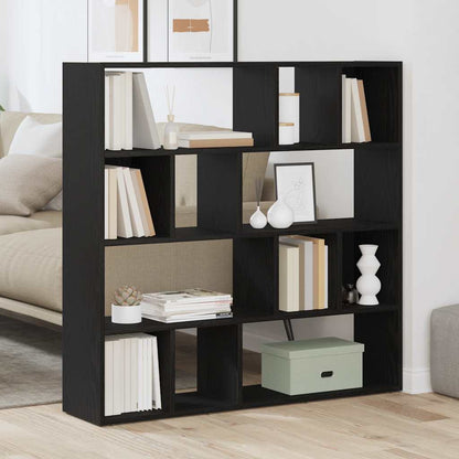 Libreria/Divisorio Rovere Nero 105x24x102 cm | homemem39