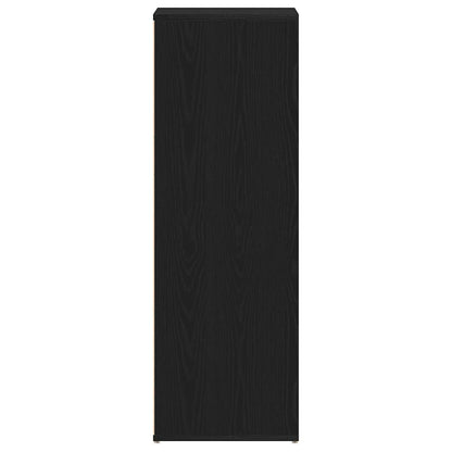 Scarpiera Rovere Nero 54x34x100,5 cm in Legno Multistrato - homemem39