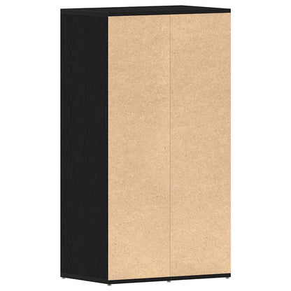 Scarpiera Rovere Nero 54x34x100,5 cm in Legno Multistrato - homemem39