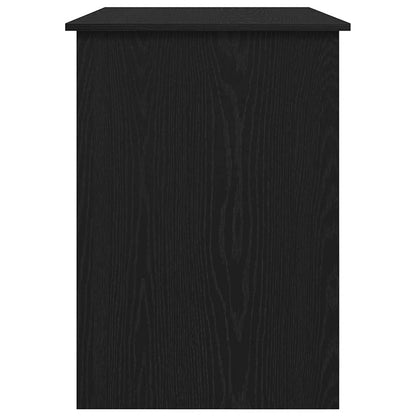 Scrivania Rovere Nero 100x55x75 cm in Legno Multistrato | homemem39