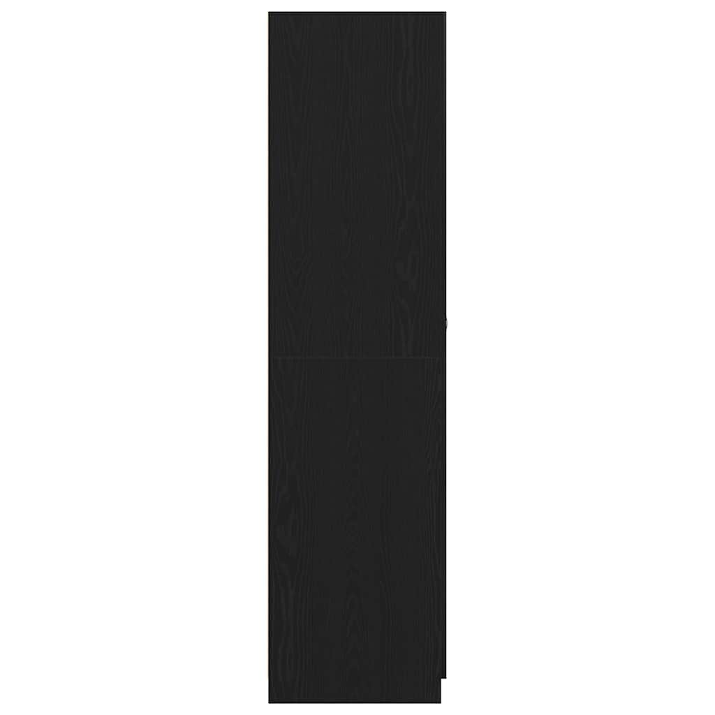 Guardaroba con porta Nero 90 x 52 x 200 cm Legno multistrato