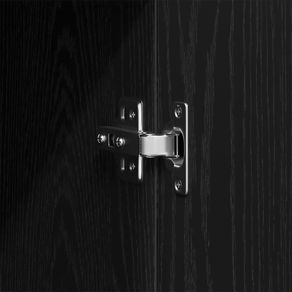Guardaroba Rovere nero 80 x 52 x 180 cm Legno multistrato