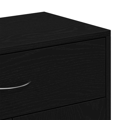 Credenza con cassetto Nero 60 x 30 x 75 cm Legno multistrato