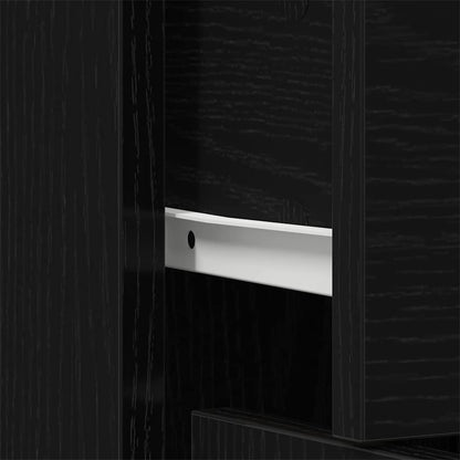 Credenza con cassetto Nero 60 x 30 x 75 cm Legno multistrato