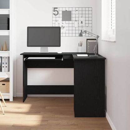 Scrivania ad angolo Rovere Nero 120 x 140 x 75 cm | homemem39