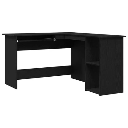 Scrivania ad angolo Rovere Nero 120 x 140 x 75 cm | homemem39