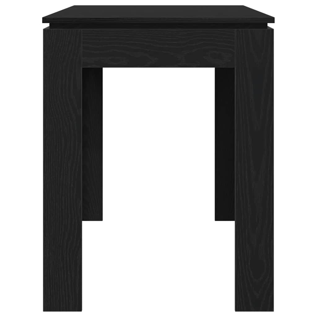 Tavolo da pranzo Rovere Nero 120x60x76 cm in Legno Multistrato