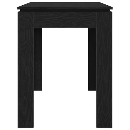 Tavolo da pranzo Rovere Nero 120x60x76 cm in Legno Multistrato
