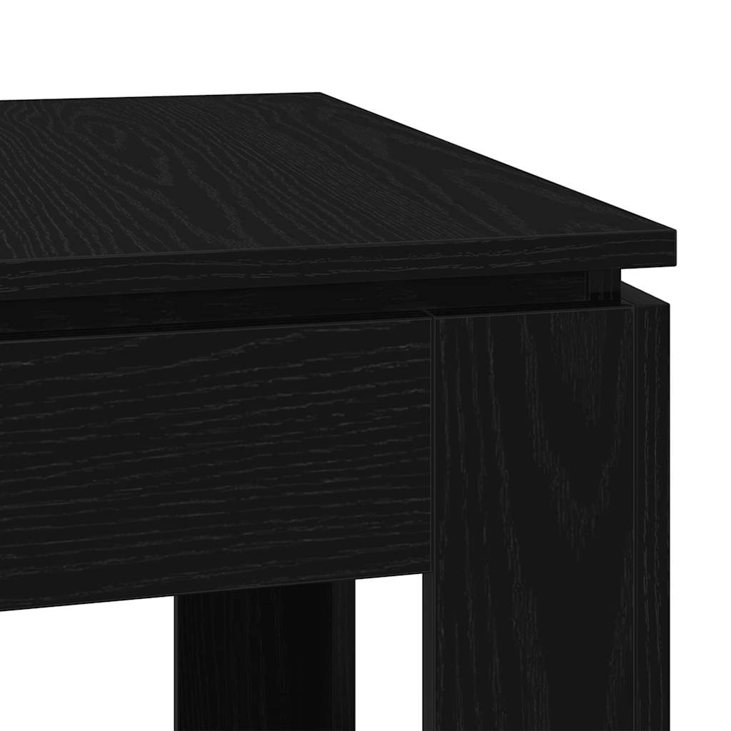 Tavolo da pranzo Rovere Nero 120x60x76 cm in Legno Multistrato