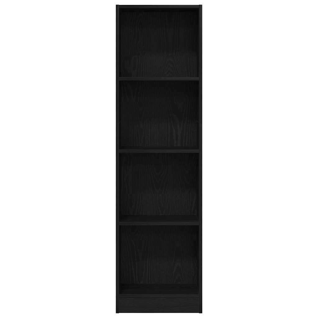 Libreria Rovere Nero 40x24x143 cm in Legno Multistrato