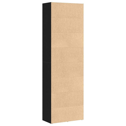Libreria Rovere Nero 60x30x189 cm in Legno Multistrato | homemem39
