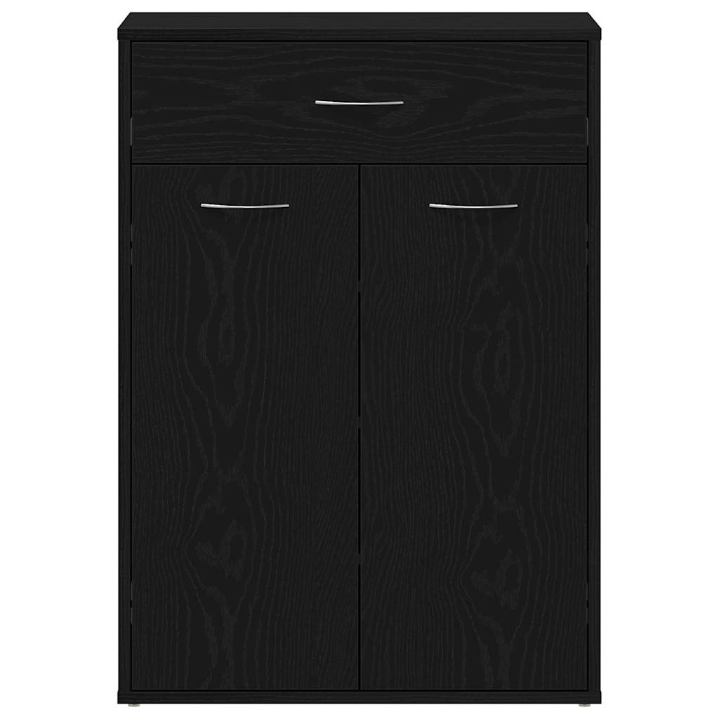 Scarpiera Rovere Nero 60 x 35 x 84 cm Legno multistrato