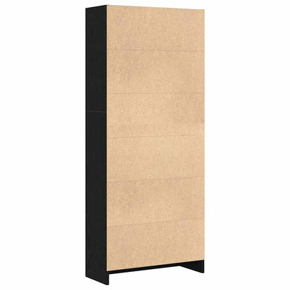 Libreria Rovere Nero 60 x 24 x 143 cm Legno multistrato
