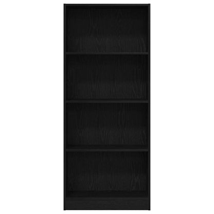 Libreria Rovere Nero 60 x 24 x 143 cm Legno multistrato