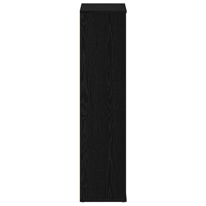 Libreria Rovere Nero 50x25x104 cm in Legno Multistrato | homemem39
