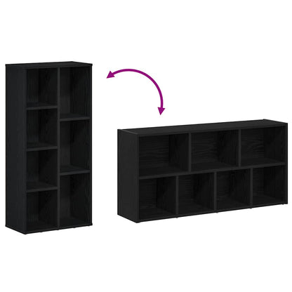 Libreria Rovere Nero 50x25x104 cm in Legno Multistrato | homemem39