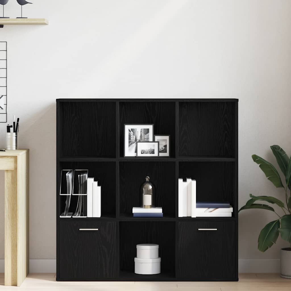 Libreria Rovere Nero 98x29x97,5 cm Legno Multistrato | homemem39