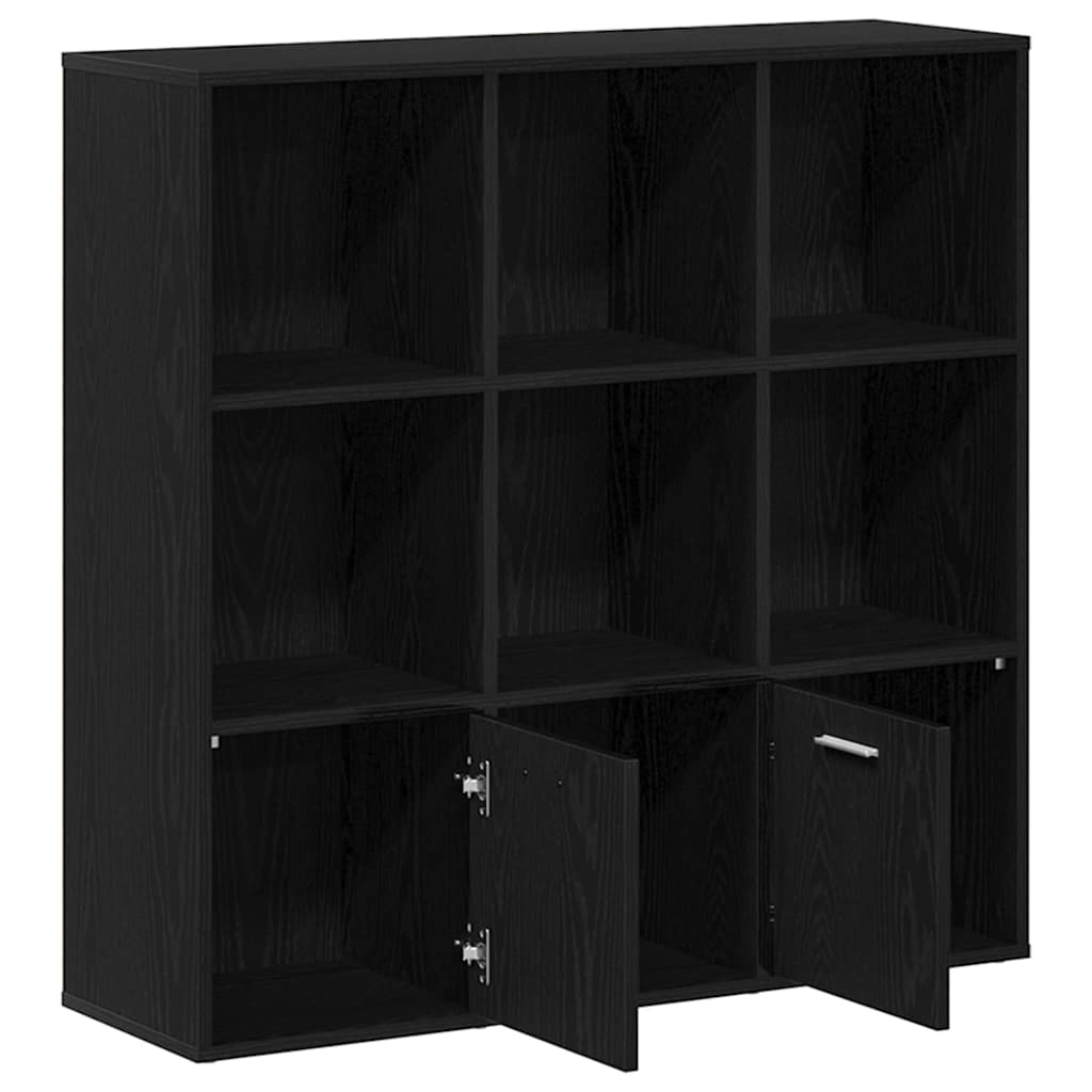 Libreria Rovere Nero 98x29x97,5 cm Legno Multistrato | homemem39