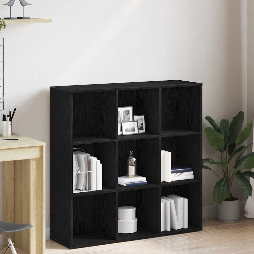 Mobile libreria Rovere Nero 98x29x97,5 cm in Legno Multistrato | homemem39