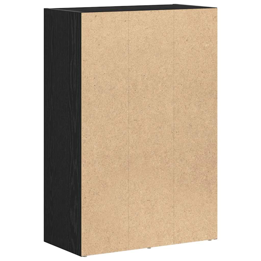 Libreria/Divisorio per ambienti Rovere Nero 60,5x30x90 cm in Legno Multistrato | homemem39