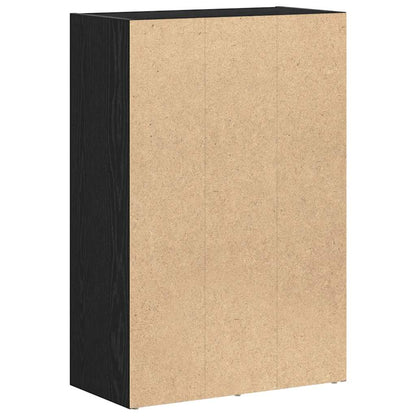 Libreria/Divisorio per ambienti Rovere Nero 60,5x30x90 cm