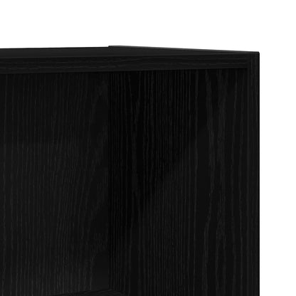Libreria/Divisorio per ambienti Rovere Nero 60,5x30x90 cm