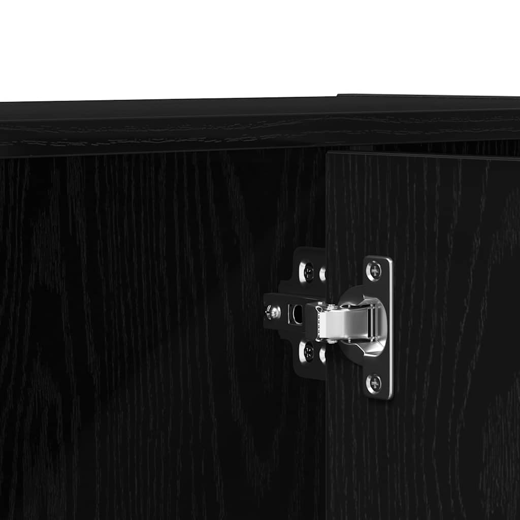 Libreria/Divisorio per ambienti Rovere Nero 60,5x30x90 cm