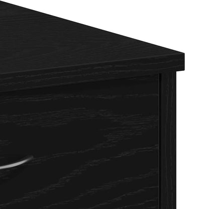 Scrivania Rovere Nero 80 x 40 x 75 cm Legno multistrato | homemem39