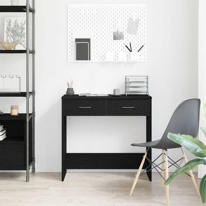 Scrivania Rovere Nero 80 x 40 x 75 cm Legno multistrato | homemem39