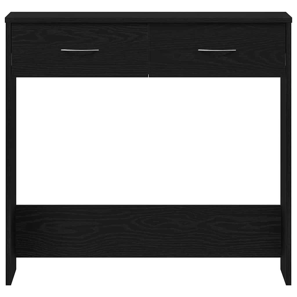 Scrivania Rovere Nero 80 x 40 x 75 cm Legno multistrato | homemem39