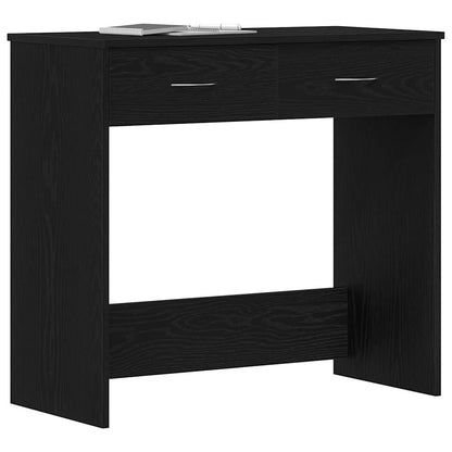 Scrivania Rovere Nero 80 x 40 x 75 cm Legno multistrato | homemem39