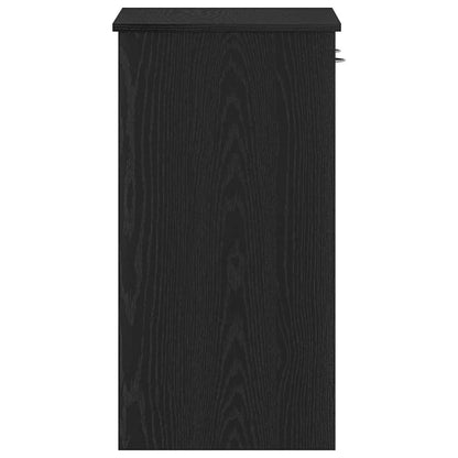 Scrivania Rovere Nero 80 x 40 x 75 cm Legno multistrato | homemem39