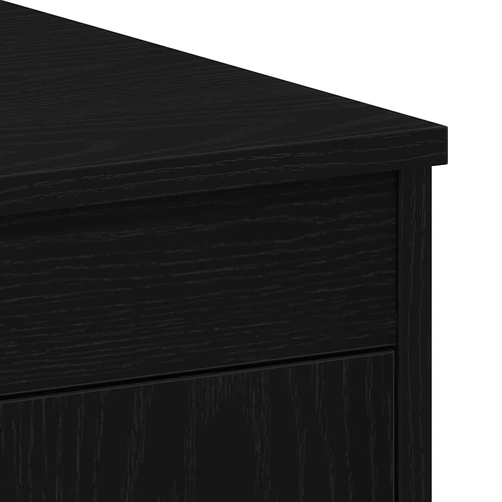 Scrivania Rovere Nero 100 x 50 x 76 cm Legno multistrato | homemem39