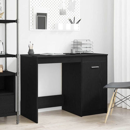 Scrivania Rovere Nero 100 x 50 x 76 cm Legno multistrato | homemem39