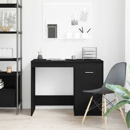 Scrivania Rovere Nero 100 x 50 x 76 cm Legno multistrato | homemem39