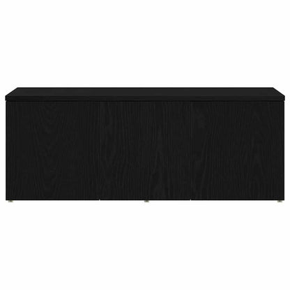 Mobile TV Rovere Nero 80x34x30 cm Legno multistrato