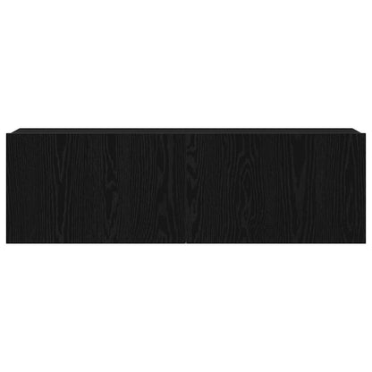 Mobili TV Rovere nero 100 x 30 x 30 cm Legno multistrato