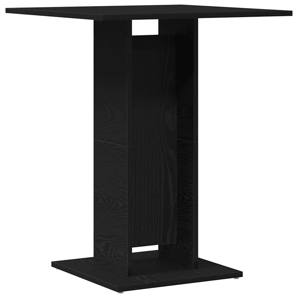 Tavolo da bistrot Rovere Nero 60x60x75 cm in Legno Multistrato