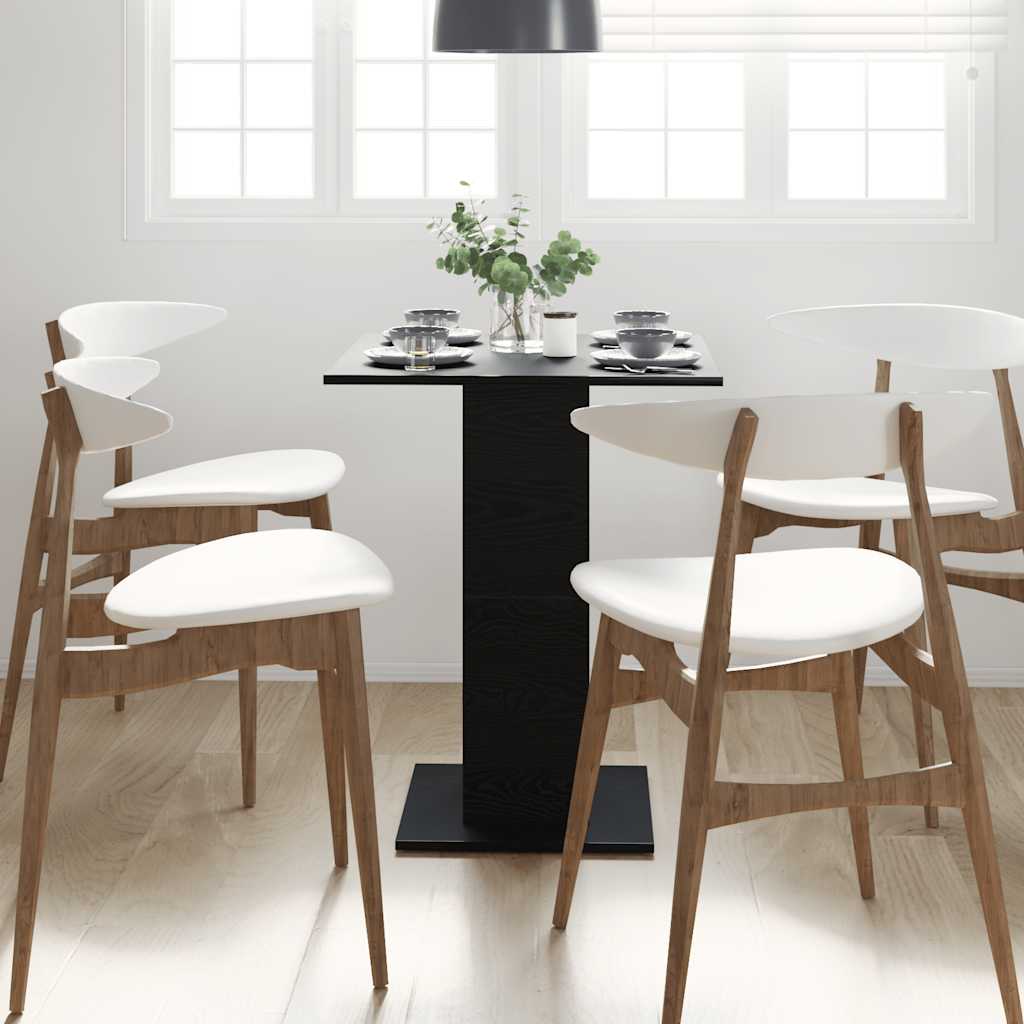Tavolo da bistrot Rovere Nero 60x60x75 cm in Legno Multistrato