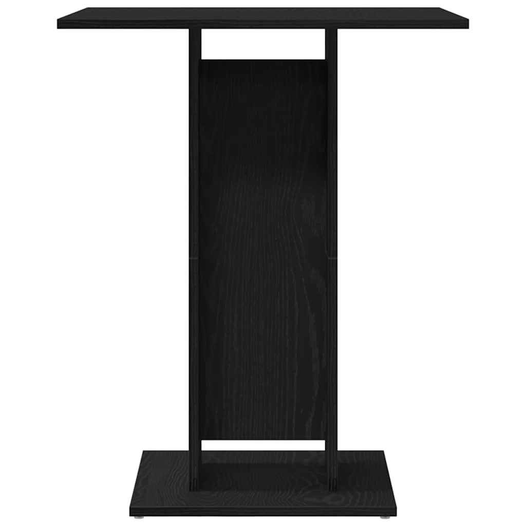 Tavolo da bistrot Rovere Nero 60x60x75 cm in Legno Multistrato | homemem39
