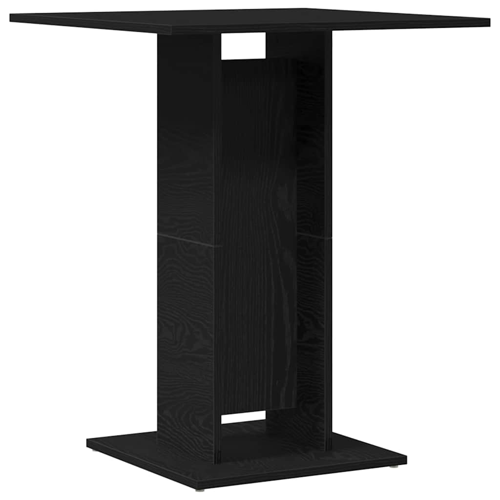 Tavolo da bistrot Rovere Nero 60x60x75 cm in Legno Multistrato