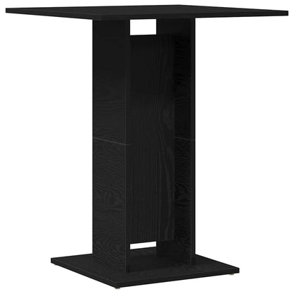 Tavolo da bistrot Rovere Nero 60x60x75 cm in Legno Multistrato