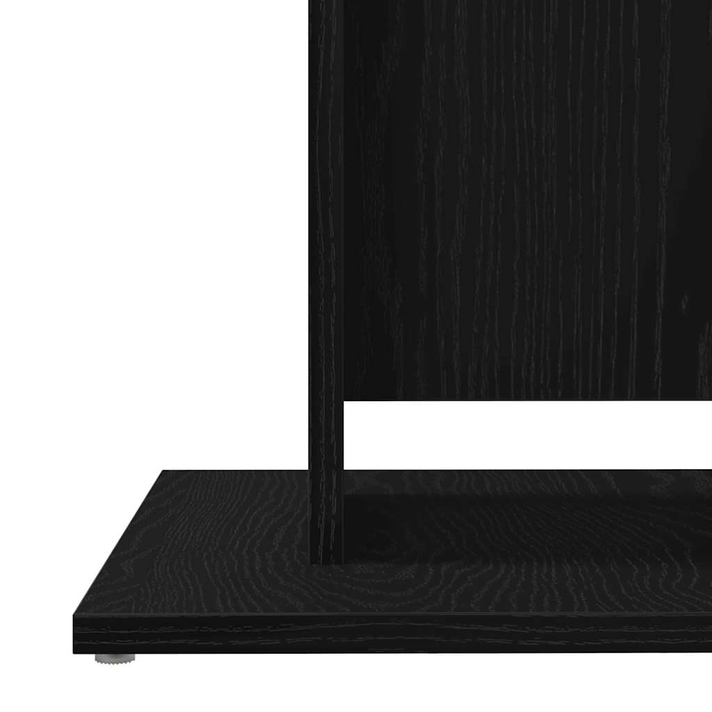 Tavolo da bistrot Rovere Nero 60x60x75 cm in Legno Multistrato | homemem39