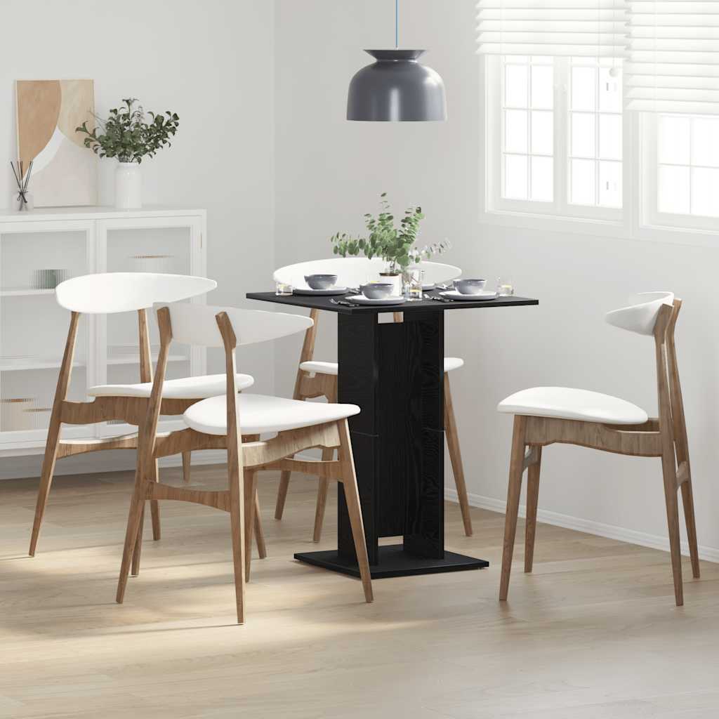 Tavolo da bistrot Rovere Nero 60x60x75 cm in Legno Multistrato | homemem39