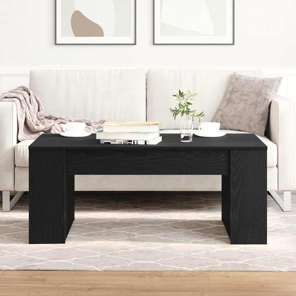 Tavolino da salotto Rovere nero 102 x 55 x 42 cm