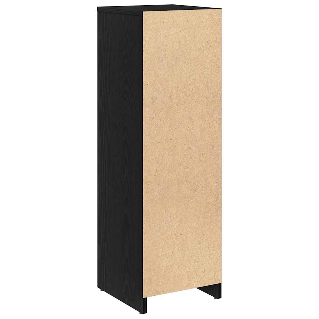Mobiletto da bagno Rovere Nero 30x30x95 cm in Legno Multistrato
