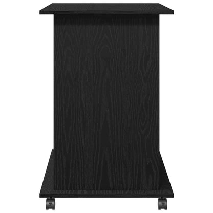 Scrivania per computer Rovere Nero 80x50x75 cm in Legno Multistrato | homemem39