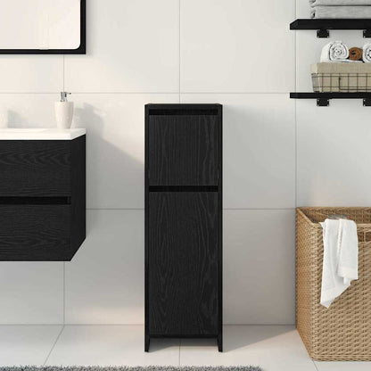 Mobile da Bagno Rovere Nero 30 x 30 x 95 cm Legno multistrato