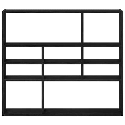 Scaffale a Parete Rovere Nero 90x16x78 cm Legno Multistrato | homemem39