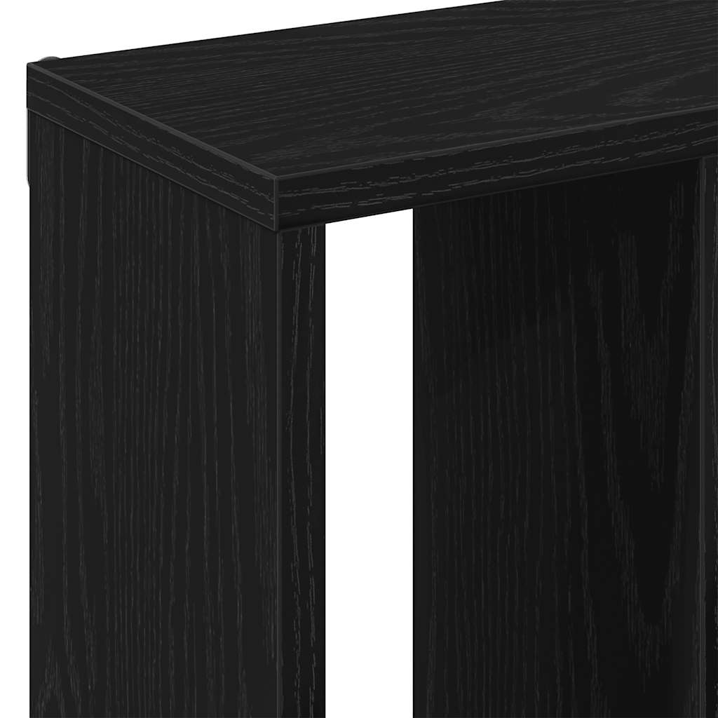 Scaffale a Parete Rovere Nero 45x16x45 cm in Truciolato